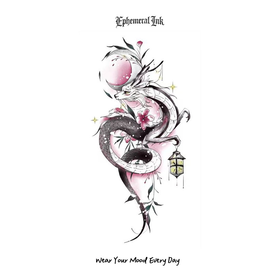 Japanese Dragon Fox Temporary Tattoos(2pcs/set)