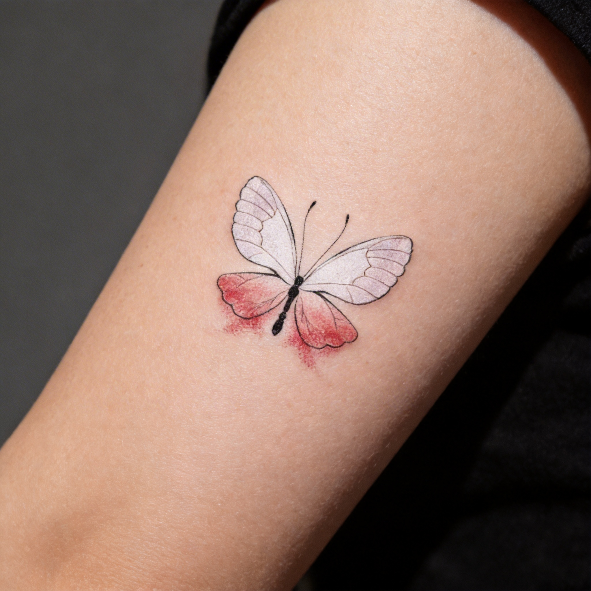 Tatouages éphémères papillons à l'esthétique minimaliste, petit lot de tatouages papillons pour un usage quotidien (2 feuilles par lot)