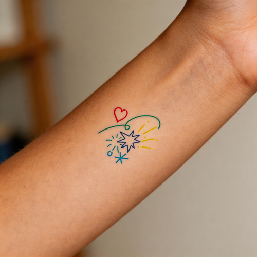 Daily Mood Temporary Tattoos (2pcs/set)