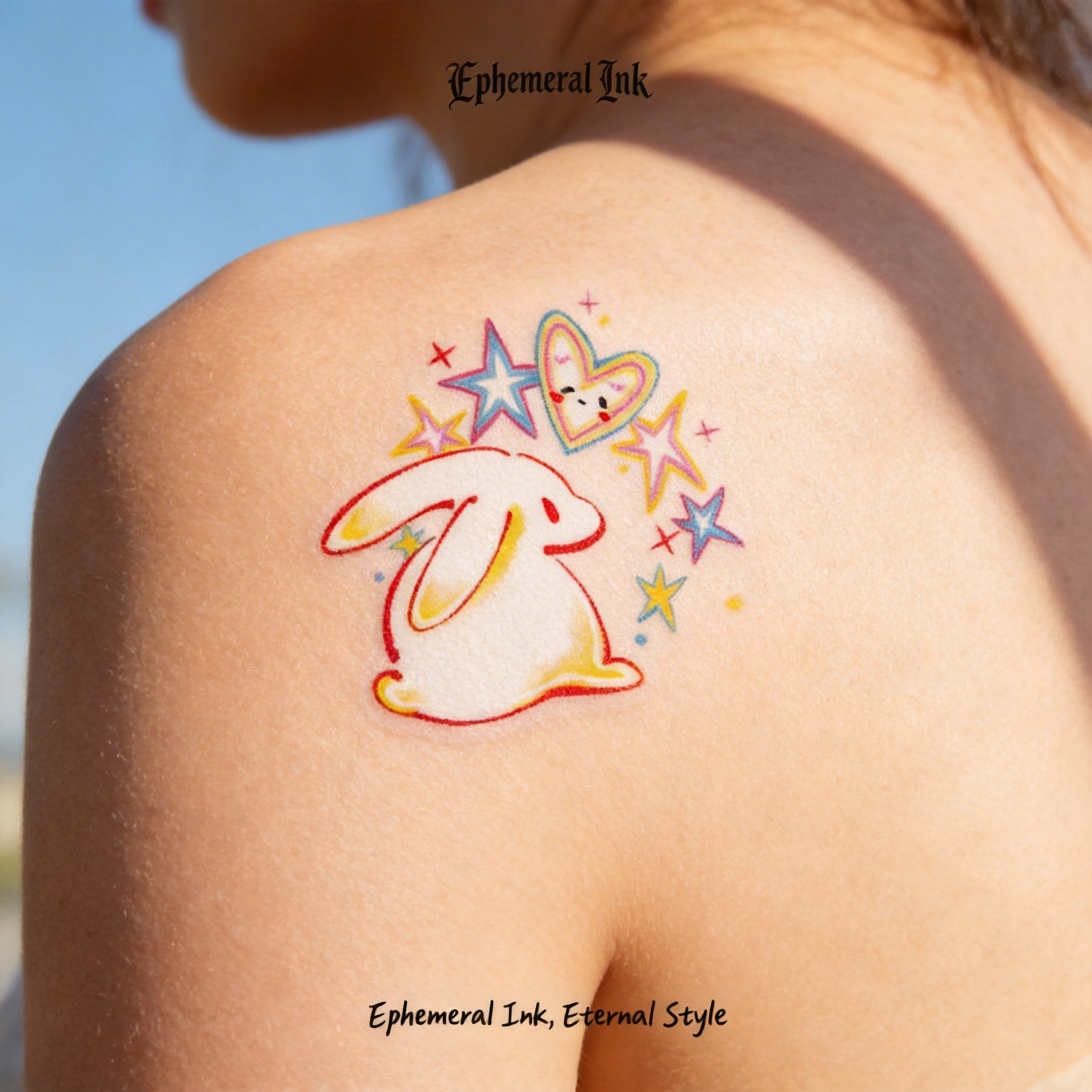 Cute Y2K Bunny Temporary Tattoos (2pcs/set)