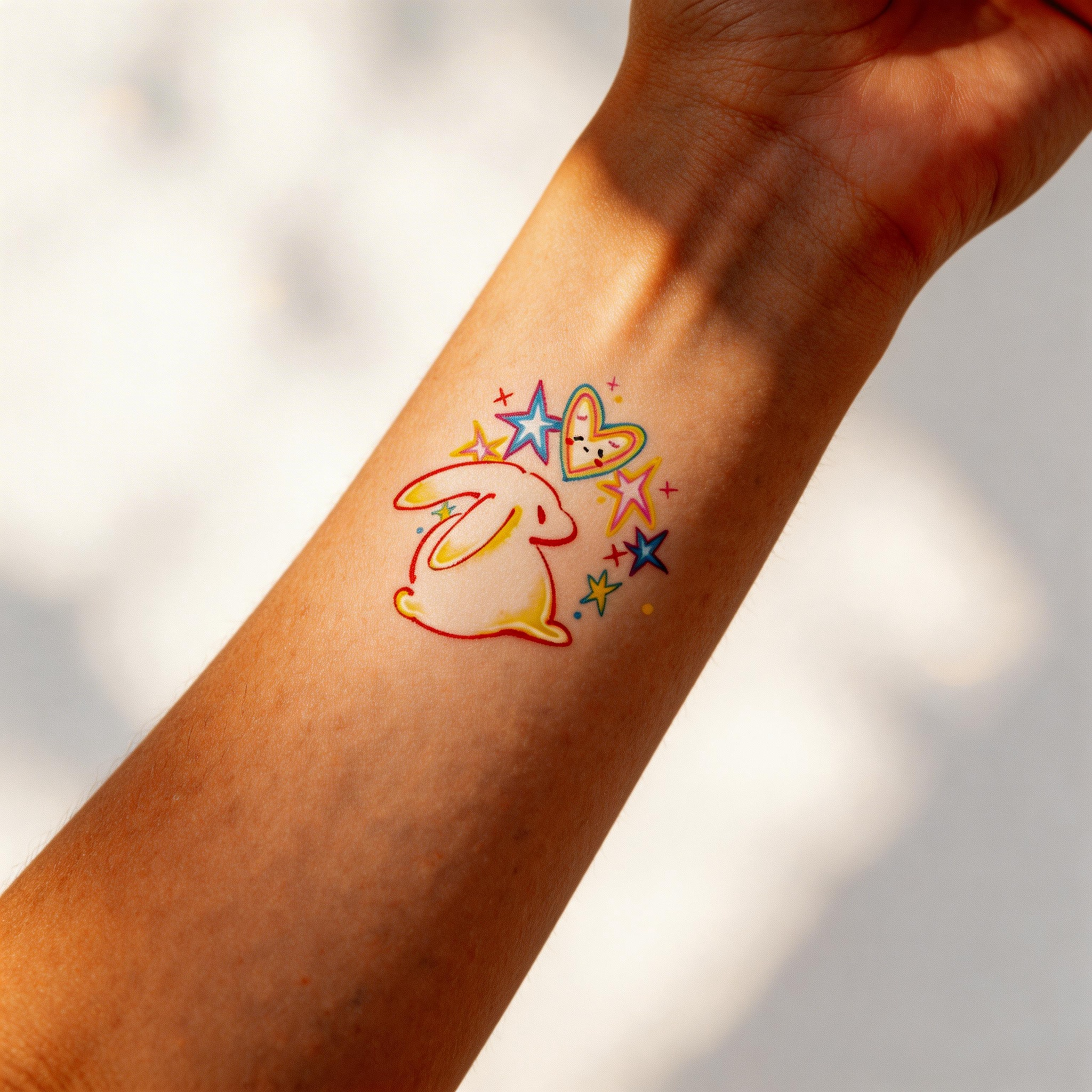 Cute Y2K Bunny Temporary Tattoos (2pcs/set)