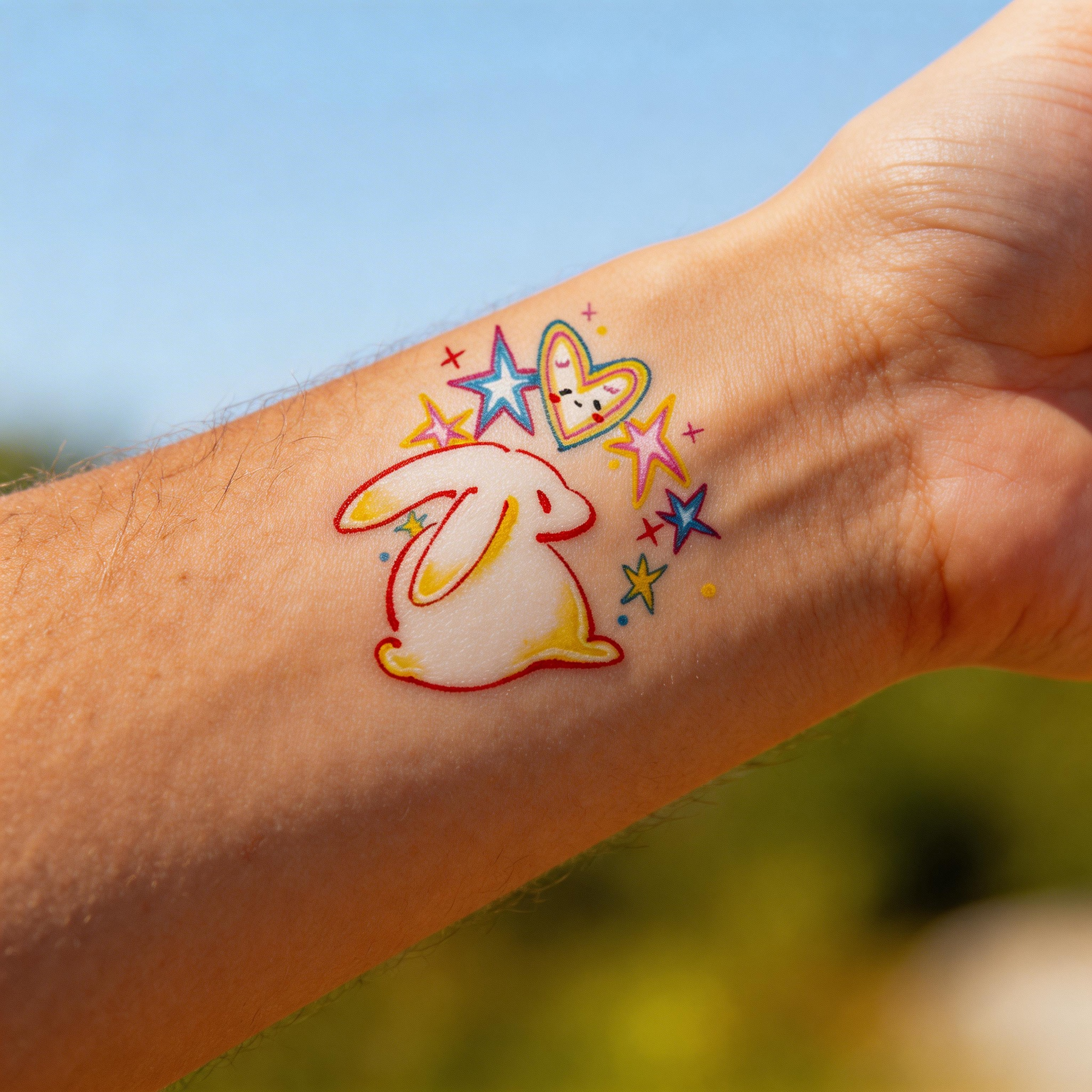 Cute Y2K Bunny Temporary Tattoos (2pcs/set)